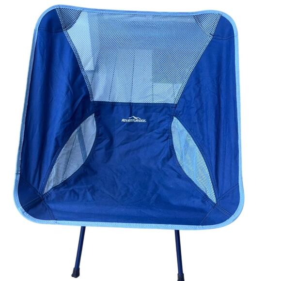 Adventuridge Lightweight Small Portable Blue Camp Chair and Bag 3.2lbs - Picture 1 of 13